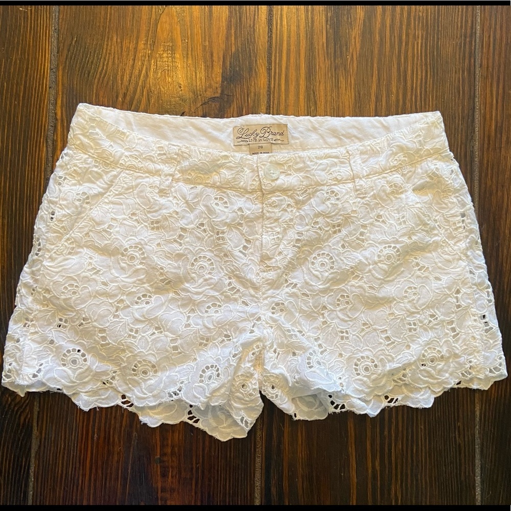 Lucky Brand Lace Shorts, Size 28